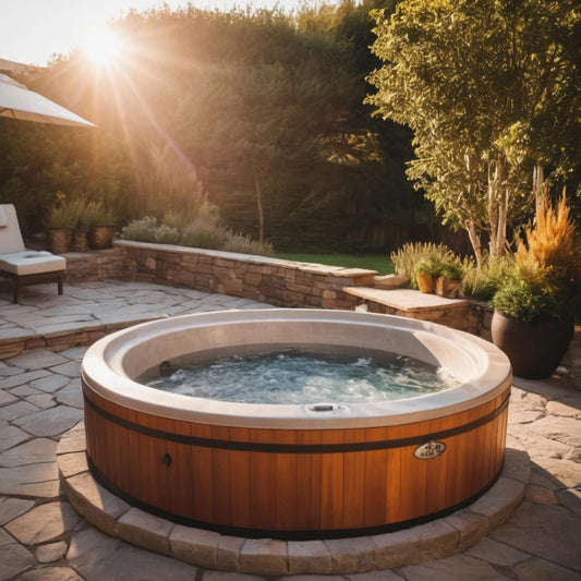 Wood Fired Round Hot Tub